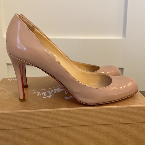 Christian Louboutin Simple Pump 85 patent nude 38 - Picture 2 of 16